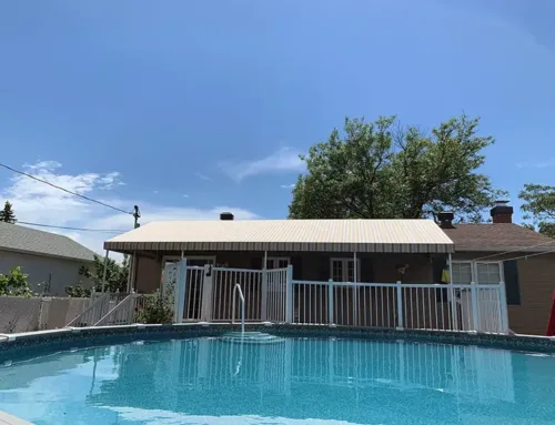 auvent extérieur piscine